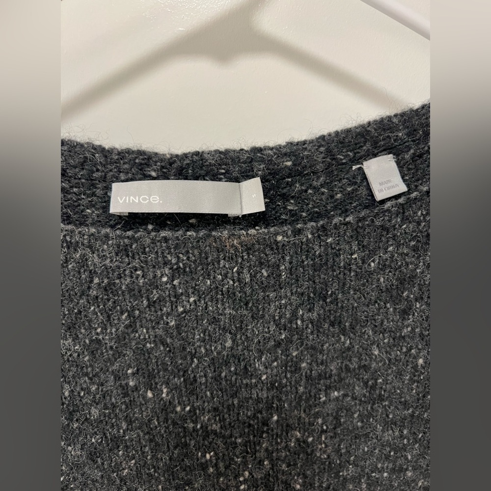 Vince Cashmere Boatneck Sweater in Charcoal - Picture 9 of 14